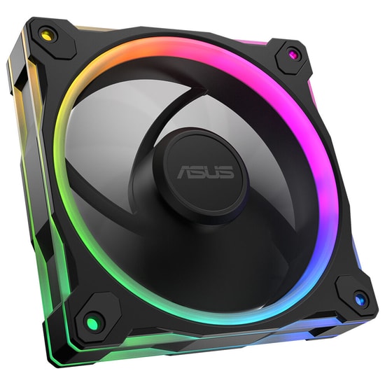 ASUS Prime MR120 ARGB Reverse 120mm Siyah Kasa Fanı (Tekli) - PWM, 1600 RPM, Çift Taraflı Aura Sync, Ters Fan, 47 CFM