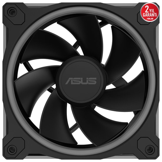 ASUS Prime MR120 ARGB Reverse 120mm Siyah Kasa Fanı (Tekli) - PWM, 1600 RPM, Çift Taraflı Aura Sync, Ters Fan, 47 CFM