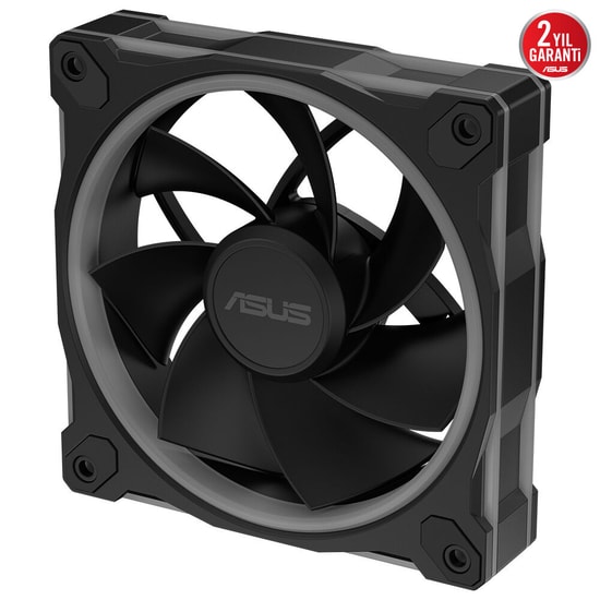 ASUS Prime MR120 ARGB Reverse 120mm Siyah Kasa Fanı (Tekli) - PWM, 1600 RPM, Çift Taraflı Aura Sync, Ters Fan, 47 CFM