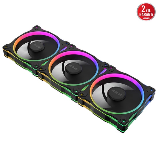 ASUS Prime MR120 ARGB Reverse Siyah Kasa Fanı (3'lü Paket, 120mm, 90DA00L0-B09020)