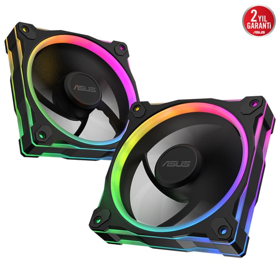 ASUS Prime MR120 ARGB Reverse Siyah Kasa Fanı (3'lü Paket, 120mm, 90DA00L0-B09020)