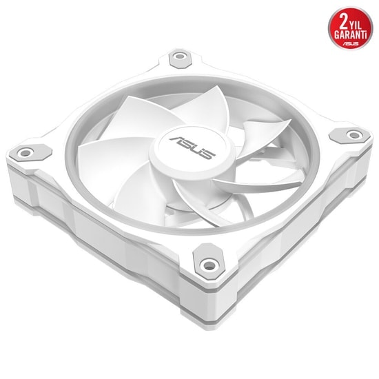 ASUS Prime MR120 Reverse Beyaz ARGB Kasa Fanı 120mm - PWM, 1600 RPM, Ters Kanatlı Fan, Sessiz Soğutma, 46.58 CFM Argb