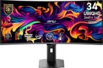 MSI MPG 341CQR QD-OLED X36 34" UWQHD 360Hz 0.03ms Kavisli Oyuncu Monitörü - Adaptive Sync, 1800R, Vesa