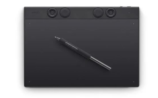 Wacom Intuos Pro M PTK670K0B Grafik Tablet - 8192 Basınç, 5080 LPI, Bluetooth 4.2, Çoklu Dokunmatik, 8 Kısayol Tuşu