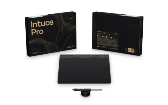 Wacom Intuos Pro M PTK670K0B Grafik Tablet - 8192 Basınç, 5080 LPI, Bluetooth 4.2, Çoklu Dokunmatik, 8 Kısayol Tuşu