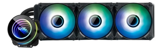 AIGO DO360 ARGB LCD 360mm Siyah Sıvı İşlemci Soğutucu (1851/AM51851) - 3x120mm ARGB Fan, Yüksek Performans Sıvı Soğutma