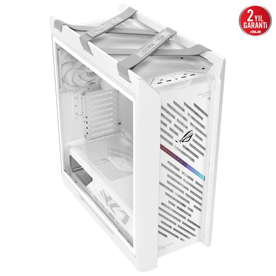 ASUS ROG Strix Helios II Beyaz E-ATX Mid-Tower Kasa - Çift Cam, 450mm GPU, 420mm Radyatör - 90DC00W3-B39000
