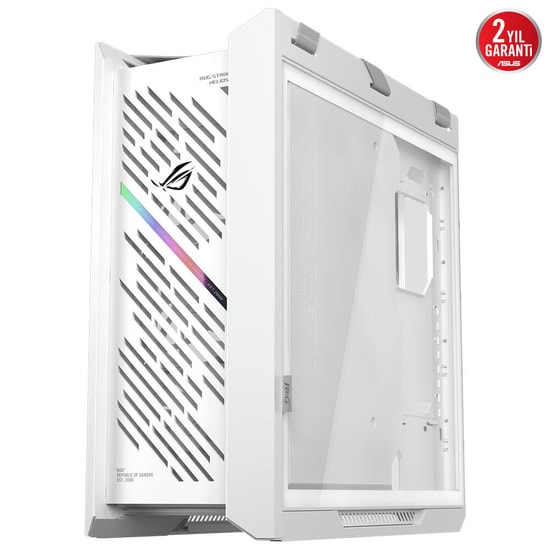 ASUS ROG Strix Helios II Beyaz E-ATX Mid-Tower Kasa - Çift Cam, 450mm GPU, 420mm Radyatör - 90DC00W3-B39000