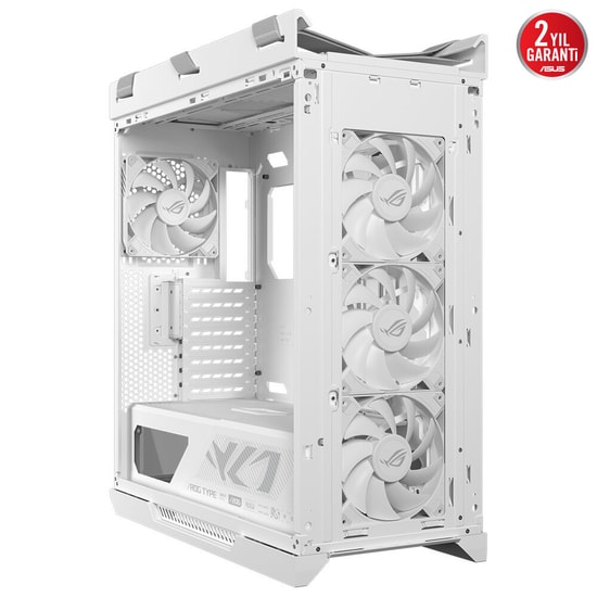 ASUS ROG Strix Helios II Beyaz E-ATX Mid-Tower Kasa - Çift Cam, 450mm GPU, 420mm Radyatör - 90DC00W3-B39000