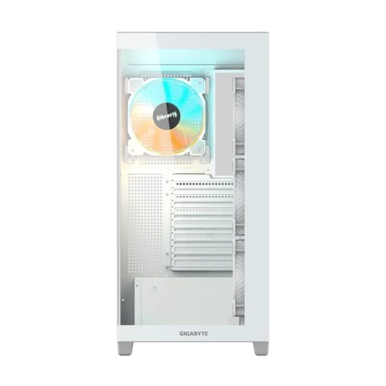 GIGABYTE C500 Panoramic Stealth Ice (GB-C500PI-ST) Beyaz ATX Kasa - 4x ARGB Fan, Temperli Cam, Optimize Hava Akışı