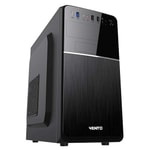 Vento CIO TML117 400W Micro ATX Siyah Bilgisayar Kasası - 400W PSU, 3 Fan Kapasaitesi, Hava Akışı Optimizasyonu, USB 3.2