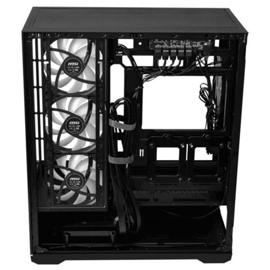 MSI MAG PANO 110R PZ Siyah ATX Oyuncu Kasası - 4x120mm ARGB Fan, 270 Panorama, USB 3.2 Gen 1, Hava Akışı Optimizasyonu