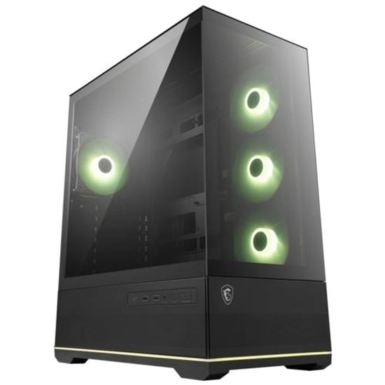 MSI MAG PANO 110R PZ Siyah ATX Oyuncu Kasası - 4x120mm ARGB Fan, 270 Panorama, USB 3.2 Gen 1, Hava Akışı Optimizasyonu