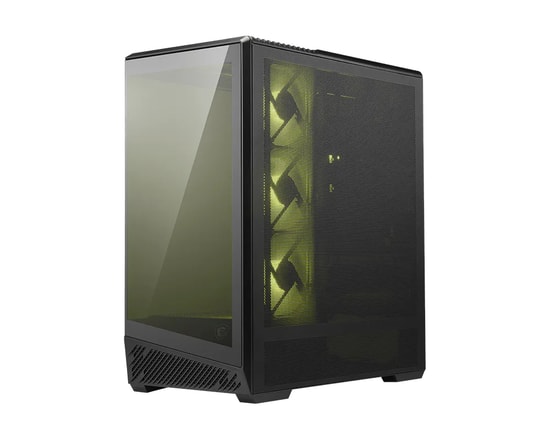 MSI MAG PANO 130R PZ Siyah ATX Panoramik Gaming Kasa - Temperli Cam, 4x120mm ARGB Fan, 3x2.5" & 2x3.5" Yuva