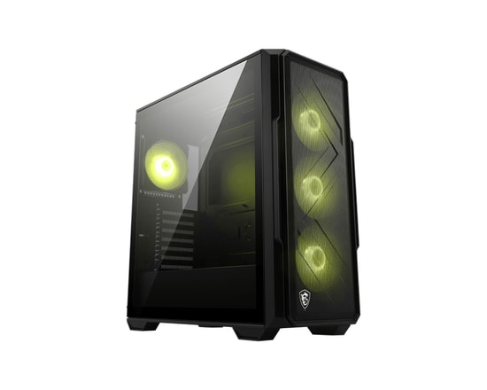 MSI MAG Forge 340R Airflow Siyah ATX Oyuncu Kasası - Temperli Cam, 4x120mm ARGB Fan, 390mm GPU Desteği, Mesh Ön Panel