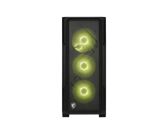MSI MAG Forge 340R Airflow Siyah ATX Oyuncu Kasası - Temperli Cam, 4x120mm ARGB Fan, 390mm GPU Desteği, Mesh Ön Panel