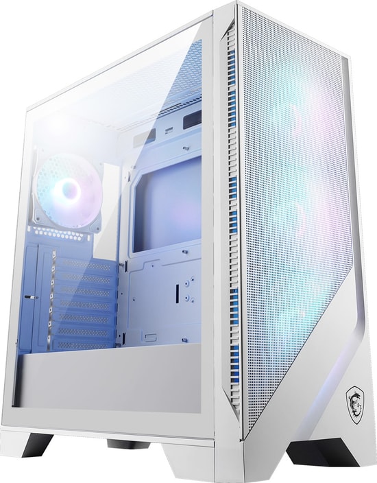 MSI MAG FORGE 320R Airflow Beyaz ATX Oyuncu Kasası - 4x120mm ARGB Fan, Temperli Cam, USB 3.2, Mükemmel Hava Akışı