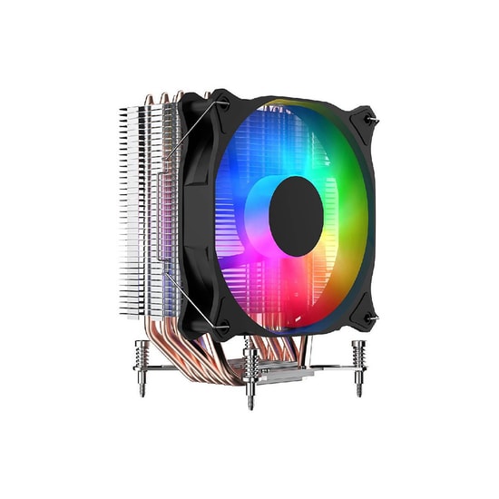FSP NC5 Siyah ARGB Kule Tipi İşlemci Soğutucu - 120mm Fan, 6 Bakır Isı Borusu, 1600RPM, PWM, Intel/AMD Uyumlu