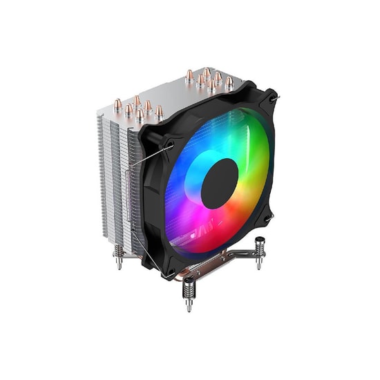 FSP NC5 Siyah ARGB Kule Tipi İşlemci Soğutucu - 120mm Fan, 6 Bakır Isı Borusu, 1600RPM, PWM, Intel/AMD Uyumlu
