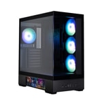 Zalman P40 DS Black Siyah Mid Tower Bilgisayar Kasası - 4x120mm ARGB Fan, USB 3.0, Type-C, 3x 2.5" Disk Yuvası