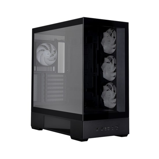Zalman P40 DS Black Siyah Mid Tower Bilgisayar Kasası - 4x120mm ARGB Fan, USB 3.0, Type-C, 3x 2.5" Disk Yuvası