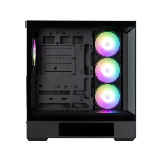 Zalman P40 DS Black Siyah Mid Tower Bilgisayar Kasası - 4x120mm ARGB Fan, USB 3.0, Type-C, 3x 2.5" Disk Yuvası