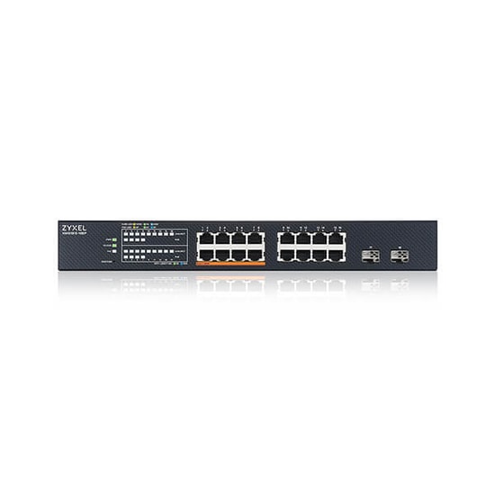 Zyxel XMG1915-18EP Switch: 16 Port 2.5GbE, 8 PoE++ 180W, 2 SFP+ 10G, Akıllı Yönetim, XMG1915-18EP-EU0101F