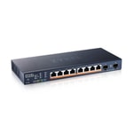 Zyxel XMG1915-10EP Switch - 8 Port 2.5GbE PoE++ ve 2 SFP+ 10G Uplink, Akıllı Yönetim, XMG1915-10EP-EU0101F