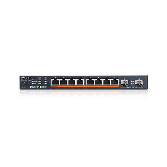 Zyxel XMG1915-10EP Switch - 8 Port 2.5GbE PoE++ ve 2 SFP+ 10G Uplink, Akıllı Yönetim, XMG1915-10EP-EU0101F