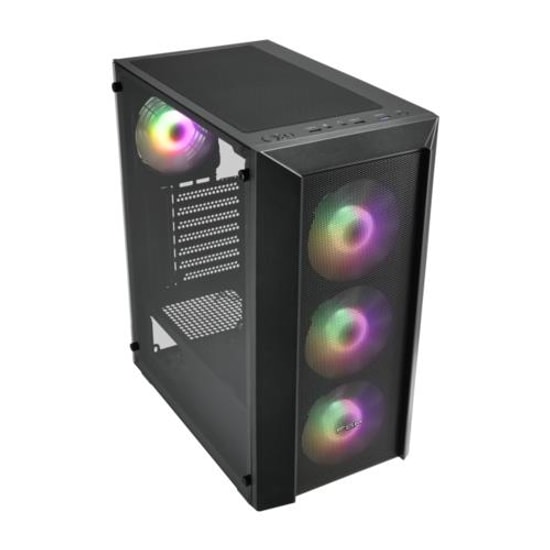 FSP CMT318 850W Gold 4x120mm ARGB Fanlı E-ATX Oyuncu Kasası - Temperli Cam, 2x3.5" HDD, 2x2.5" SSD, USB 3.2