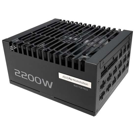 ASUS Pro WS 2200W Platinum PSU (90YE00Z1-B0NA00) - 4 Ekran Kartı Destekli, AI İşlerine Uygun, 80+ Platinum Güç Kaynağı