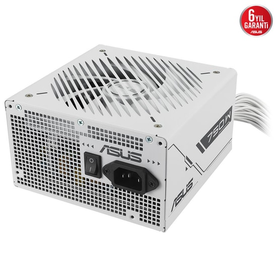 ASUS Prime 750B Beyaz Bronze 750W 80+ Bronz PSU (90YE00Y3-B0NA00) - 135mm Fan, Aktif PFC, 6 Yıl Garanti, 20+4pin ATX