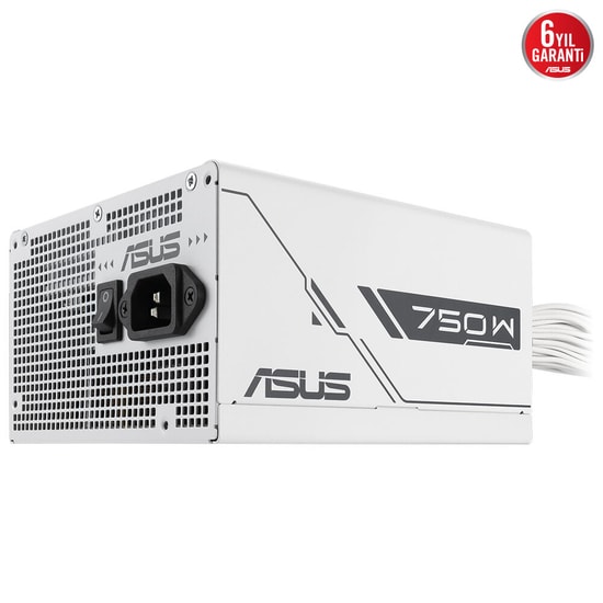 ASUS Prime 750B Beyaz Bronze 750W 80+ Bronz PSU (90YE00Y3-B0NA00) - 135mm Fan, Aktif PFC, 6 Yıl Garanti, 20+4pin ATX