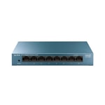 TP-Link LS108G 8 Port Gigabit Metal Kasa Masaüstü Switch - Tak Çalıştır, Hızlı ve Güvenilir Ağ Anahtarı