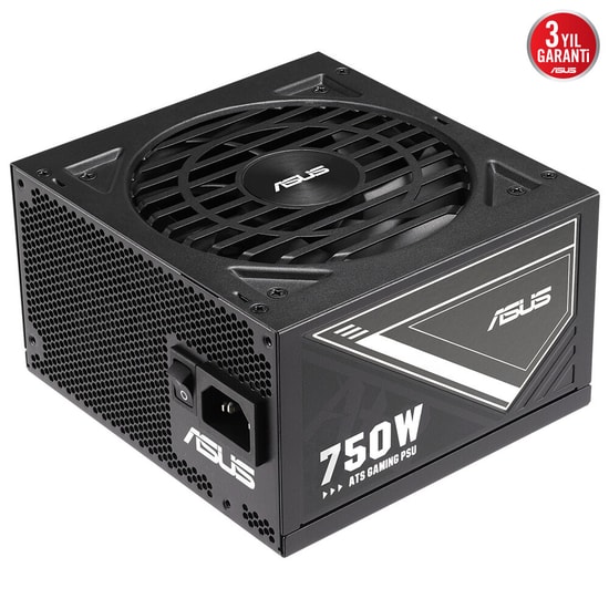 ASUS ATS-750G Gold 750W PSU (90YE04A1-B0NC00) 80+ Gold Sertifikalı, Düşük ESR Kondansatörler, Çift Bilyalı Fan