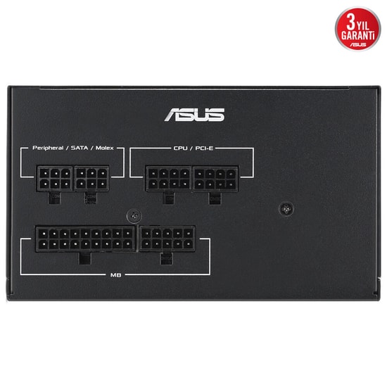 ASUS ATS-750G Gold 750W PSU (90YE04A1-B0NC00) 80+ Gold Sertifikalı, Düşük ESR Kondansatörler, Çift Bilyalı Fan