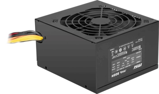 MSI MAG A300N-H 300W Aktif PFC Güç Kaynağı - 120mm Fan, PFC, Akım Koruması, Non Modüler, Düşük Ses, Yüksek Verimlilik