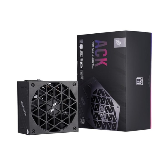 1ST Player ACK 750W 80+ Silver Güç Kaynağı - ATX3.1/PCIe 5.1, Siyah, Aktif PFC, 7 Yıl Garanti, ACK-SLV-750-BK