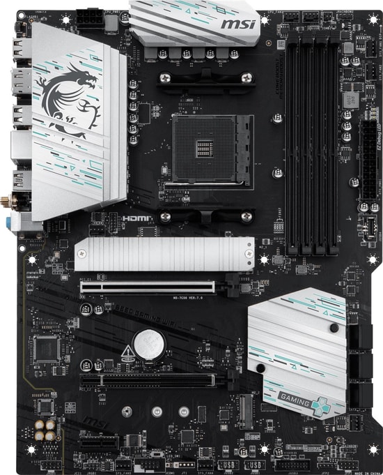 MSI B550 Gaming WIFI Anakart - AM4, DDR4 4866(OC), HDMI/DP, Çift M.2, HDMI, DP, Realtek Ses, USB 10Gbps, WiFi 5, ATX