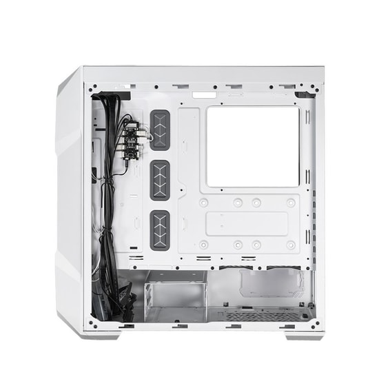 Cooler Master TD500 V2 ARGB Beyaz Mid Tower E-ATX Oyuncu Kasası (TD500V2-WGNN-STU) - 4x120mm Fan, Kristal Mesh Ön Panel
