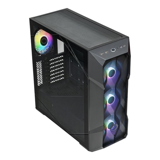 Cooler Master TD500 V2 Siyah ARGB Mid-Tower E-ATX Oyuncu Kasası (TD500V2-KGNN-STU) - Mesh Ön Panel, 4x120mm Fan