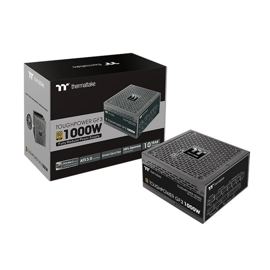 Thermaltake Toughpower GF3 1000W 80+ Gold Güç Kaynağı (PS-TPD-1000FNFAGE-4) - Full Modüler, ATX 3.0, PCIe 5.0, 14cm Fan