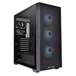 Thermaltake H390 TG 650W 80+ Bronz ARGB Mid Tower ATX Oyuncu Kasa (CA-3Y9-65S1WE-00) - 3x120mm Fan, Mesh Ön Panel
