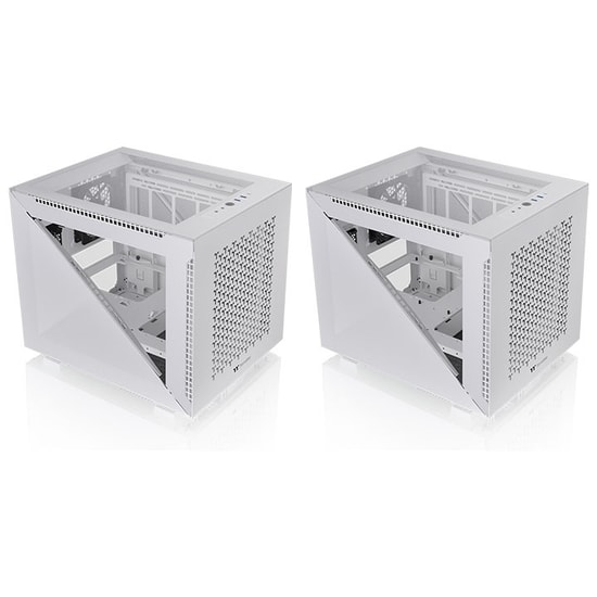 Thermaltake Divider 200 TG Air Beyaz MicroATX Kasa (CA-1V1-00S6WN-01) - Mesh Panel, Temperli Cam, USB 3.2, 7 Fan Yuvası