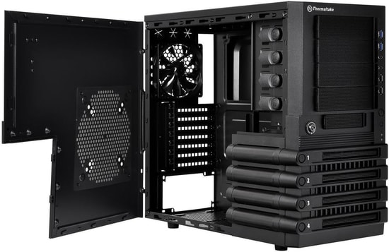 Thermaltake Level 10 GTS VO30001N2N Siyah ATX Mid Tower Oyuncu Kasası (PSU Yok) - 2x120mm LED Fan, Toz Filtreli