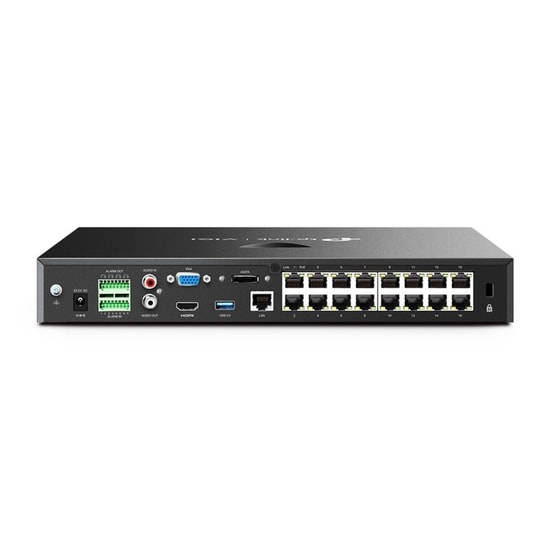 TP-LINK VIGI NVR2016H-16P V2 16 Kanal 4K PoE NVR Kayıt Cihazı - H.265+, 2xSATA, ONVIF, HDMI, LAN, USB, Uzaktan İzleme