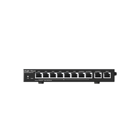 Ruijie Reyee RG-EG310GH-P-E Gigabit PoE Router - 8 Port PoE+ (Toplam 110W), 2 Port RJ45, 1.5Gbps, Cloud Yönetilebilir
