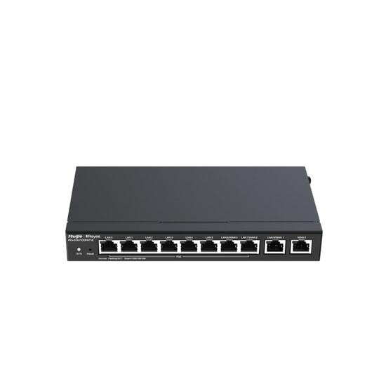 Ruijie Reyee RG-EG310GH-P-E Gigabit PoE Router - 8 Port PoE+ (Toplam 110W), 2 Port RJ45, 1.5Gbps, Cloud Yönetilebilir