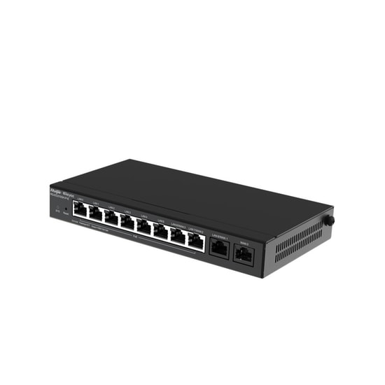 Ruijie Reyee RG-EG310GH-P-E Gigabit PoE Router - 8 Port PoE+ (Toplam 110W), 2 Port RJ45, 1.5Gbps, Cloud Yönetilebilir