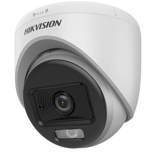 Hikvision DS-2CE70DF0T-LPFS 2MP ColorVu Dome Kamera - 2.8mm Sabit Lens, Dahili Mikrofon, 20m Gece Görüş, 4in1